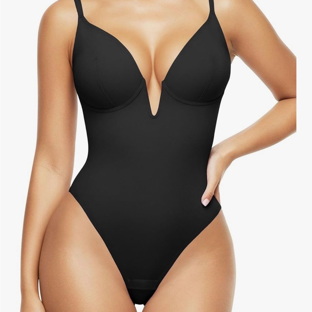 Popilush Black Bodysuit for Women